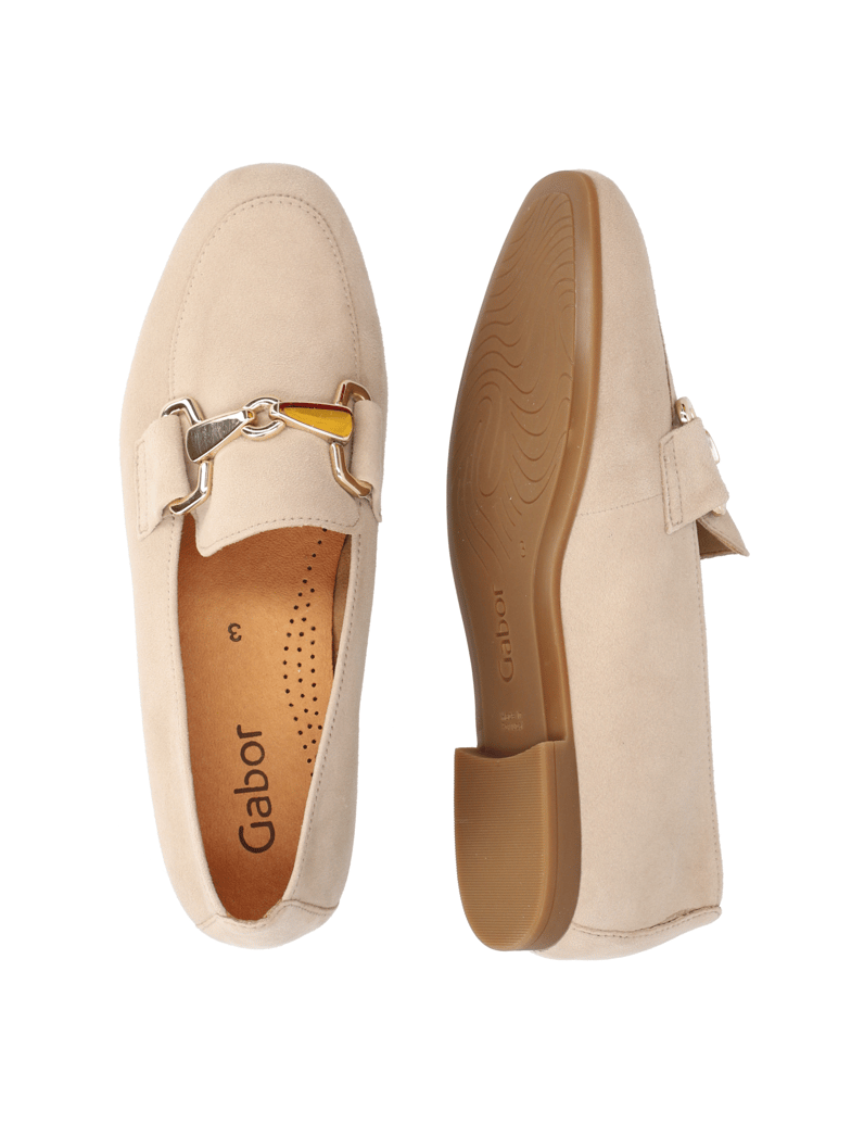 Gabor-Veloursleder-Slipper-schwarz