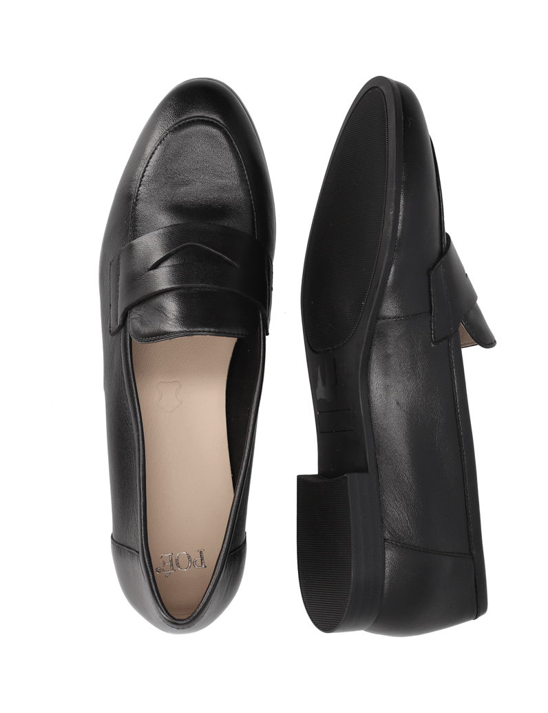POE-Glattleder-Slipper-schwarz