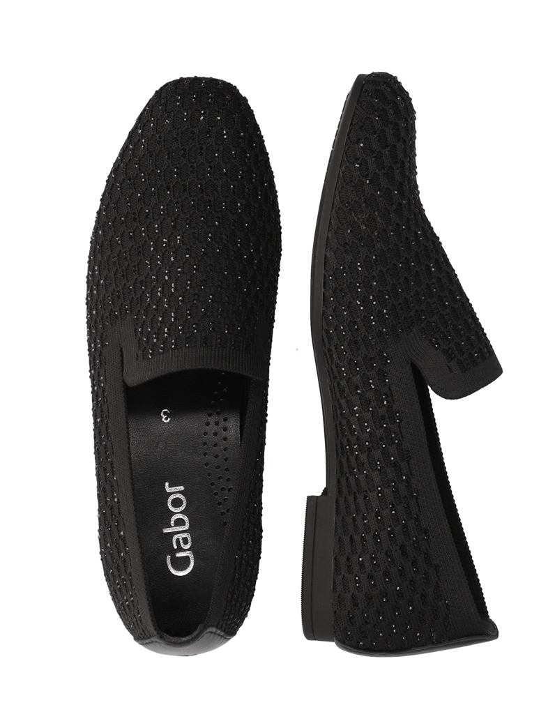 Gabor-Textil-Slipper-schwarz