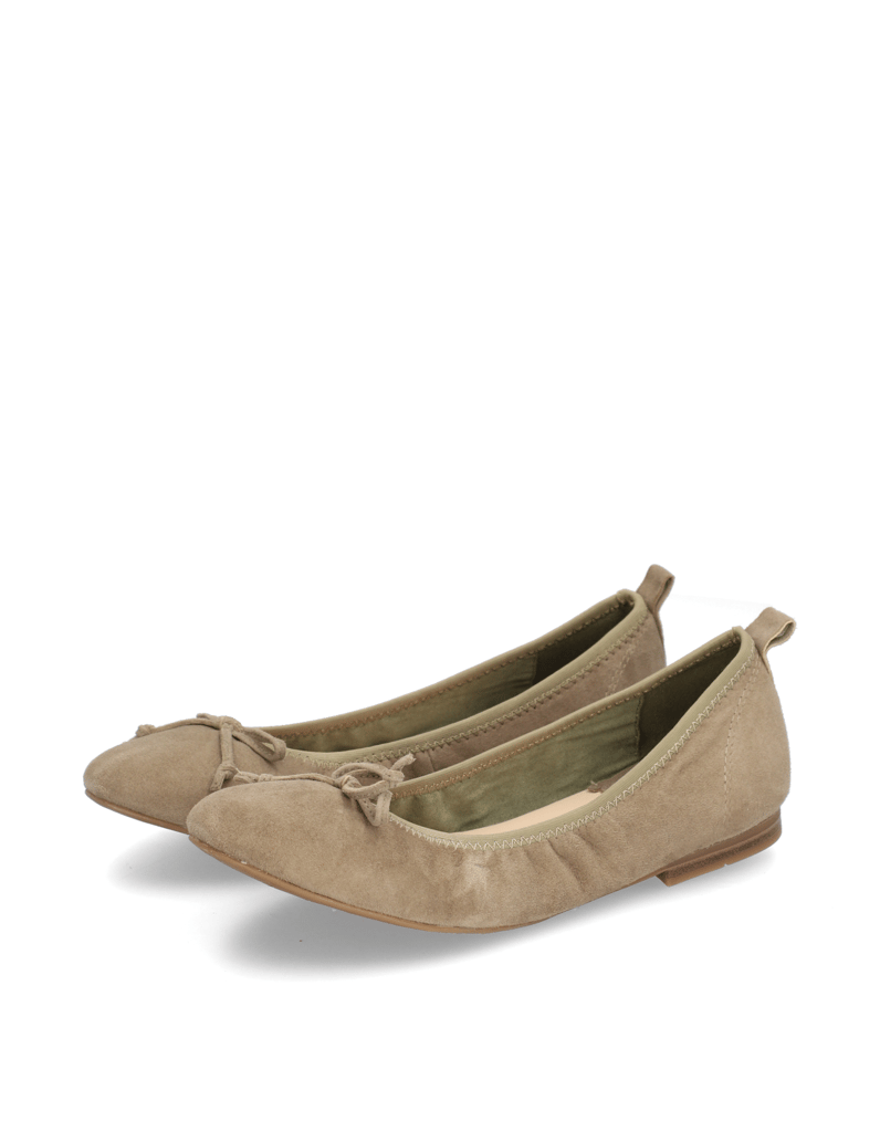 Lazzarini-Veloursleder-Ballerina