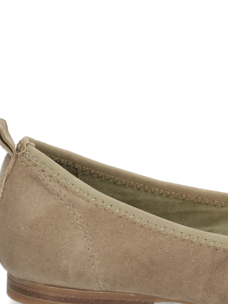 Lazzarini-Veloursleder-Ballerina