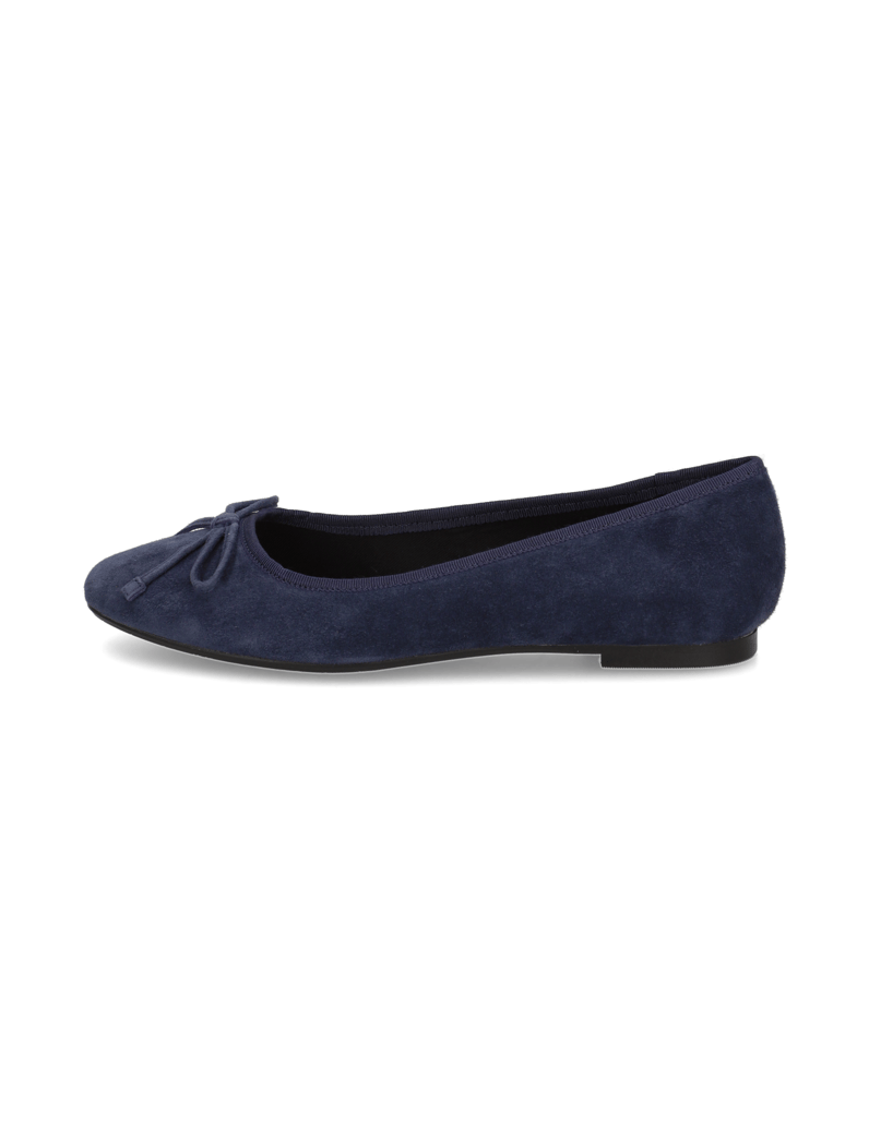 Lazzarini-Veloursleder-Ballerina-blau