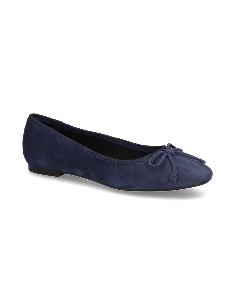 Lazzarini-Veloursleder-Ballerina-blau