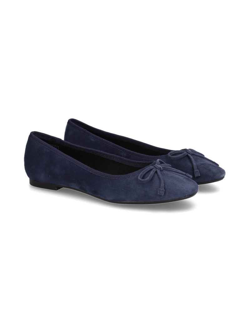 Lazzarini-Veloursleder-Ballerina-blau