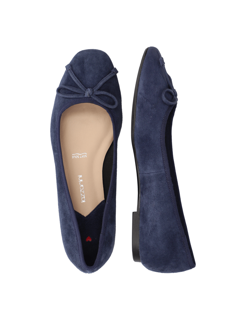 Lazzarini-Veloursleder-Ballerina-blau