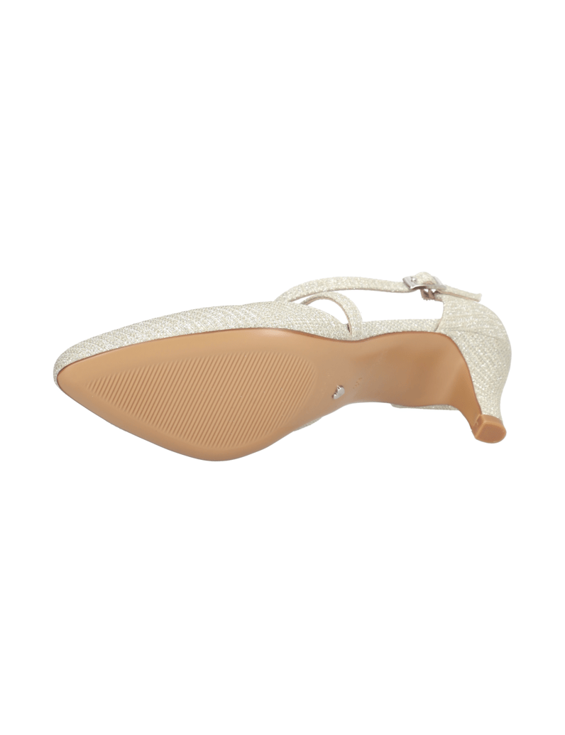 Lazzarini-Textil-Pumps-silber