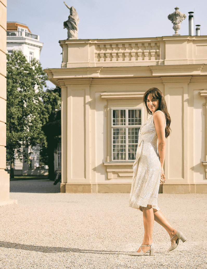 Lazzarini-Textil-Pumps-gold