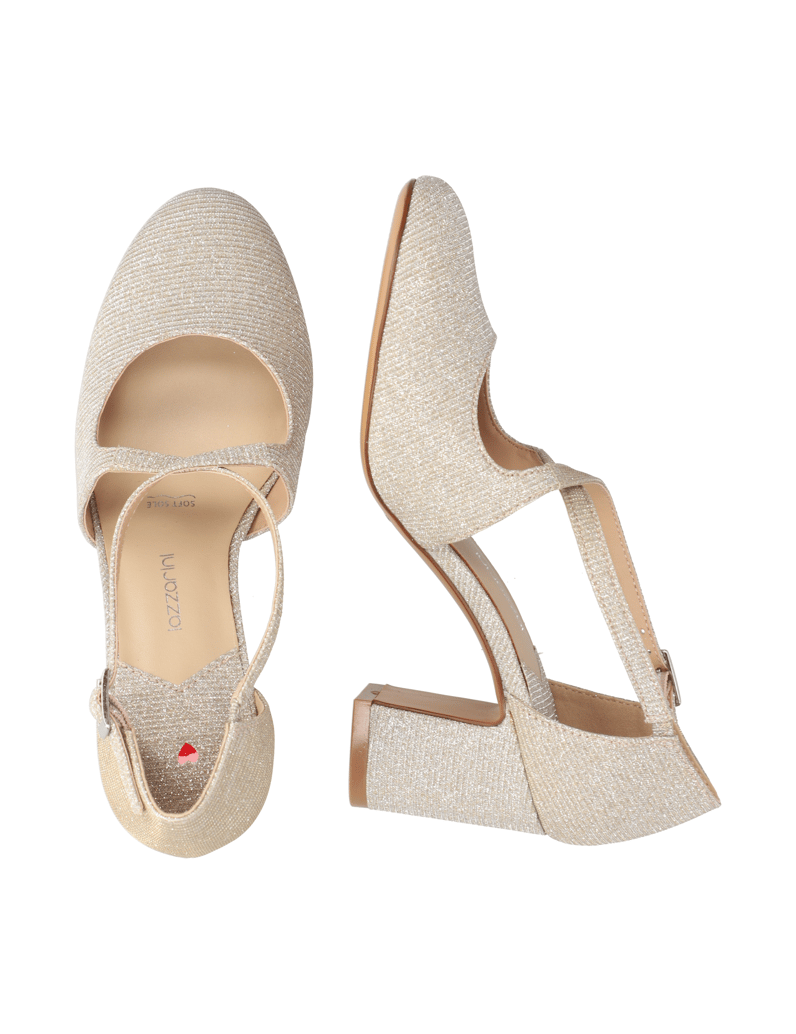Lazzarini-Textil-Pumps-gold