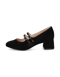 Lazzarini Veloursleder Pumps schwarz