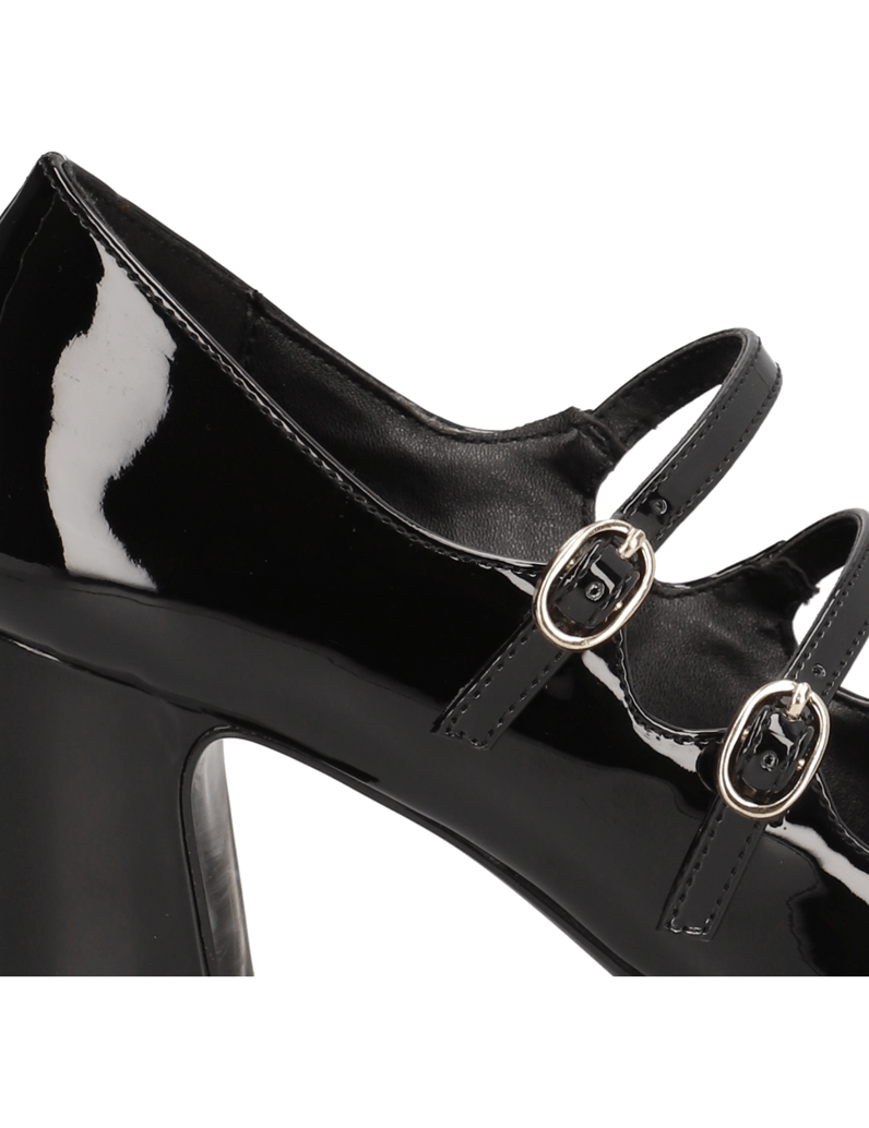 Lazzarini-Synthetik-Lack-Pumps-schwarz