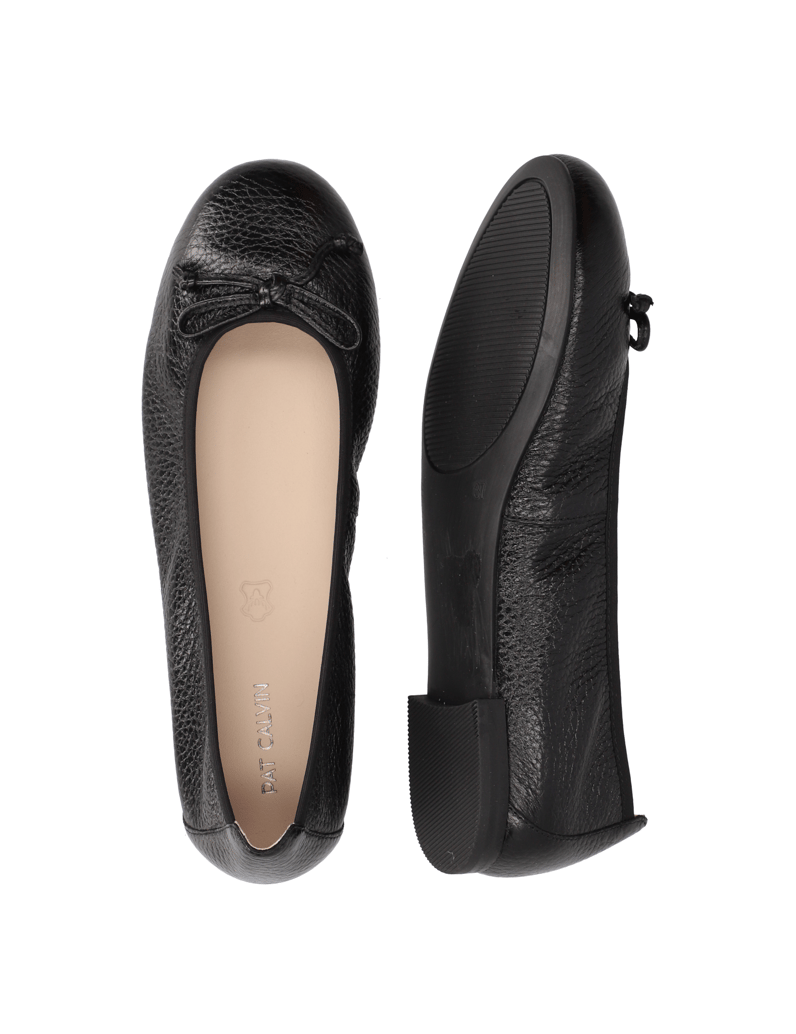 Pat-Calvin-Glattleder-Ballerina-schwarz