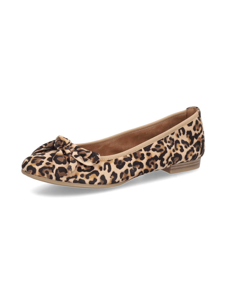 TAMARIS-Veloursleder-Ballerina-beige
