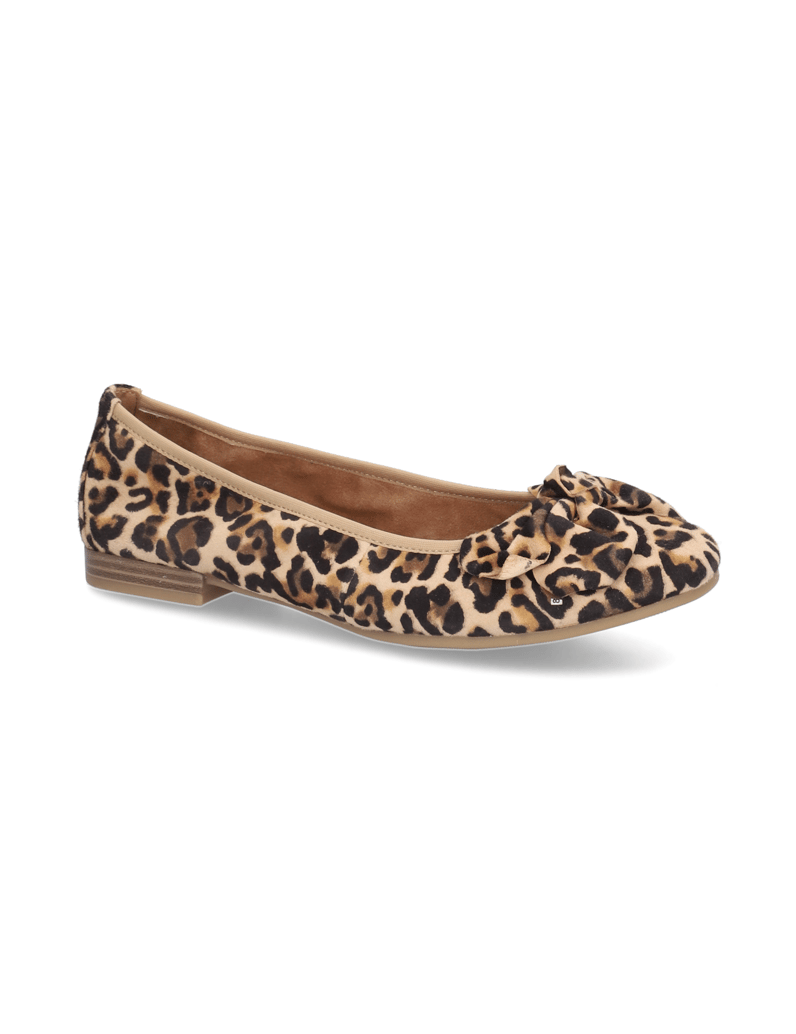 TAMARIS-Veloursleder-Ballerina-beige