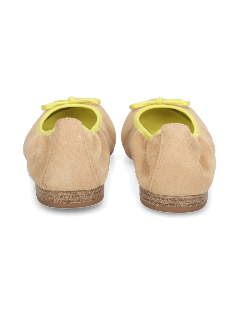 TAMARIS-Veloursleder-Ballerina-beige