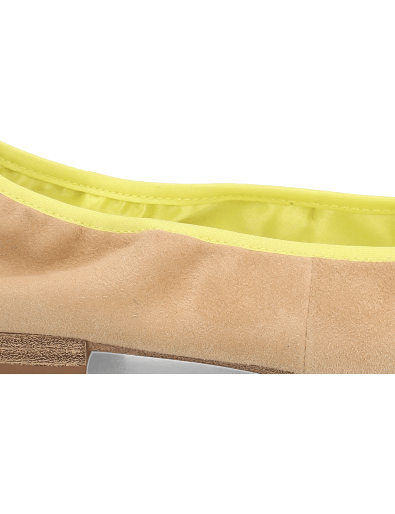 TAMARIS-Veloursleder-Ballerina-beige