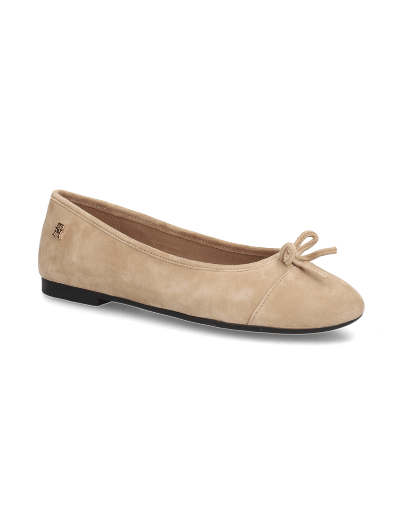 Tommy-Hilfiger-SUEDE-BALLERINA-beige