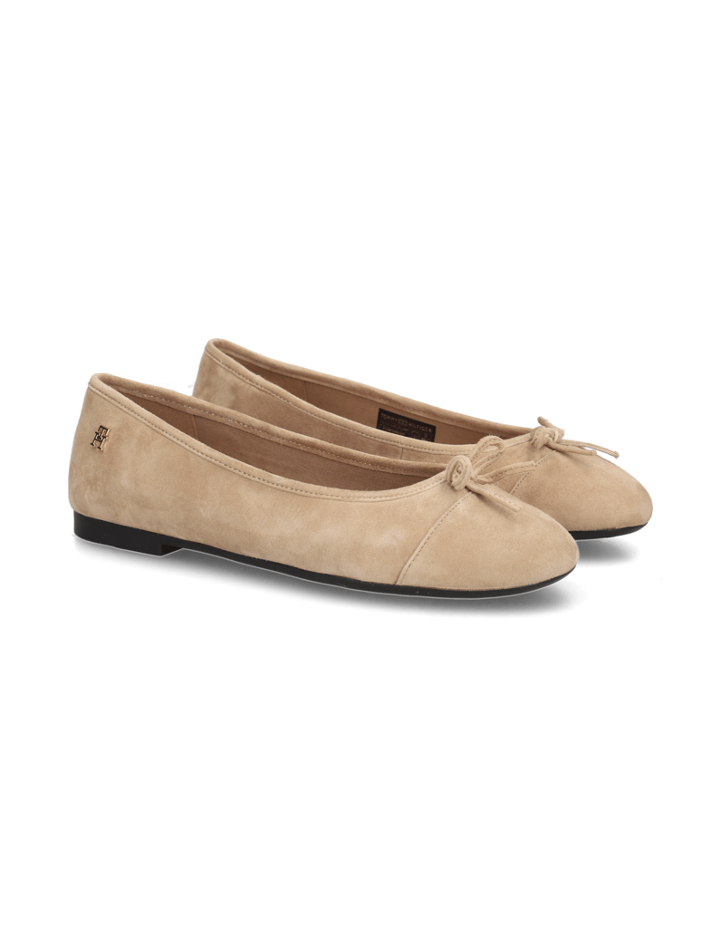 Tommy-Hilfiger-SUEDE-BALLERINA-beige