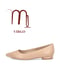Silvia Schneider Glattleder Ballerina beige