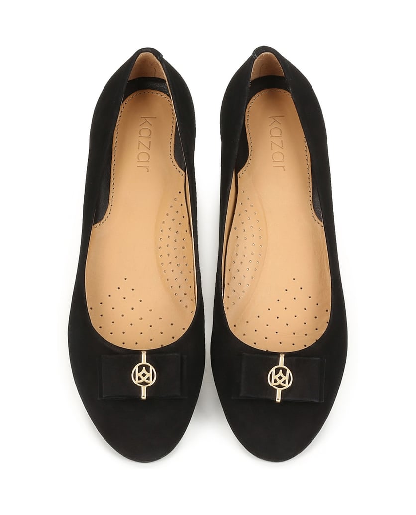 Kazar-Schwarze-Damen-Ballerinas-schwarz