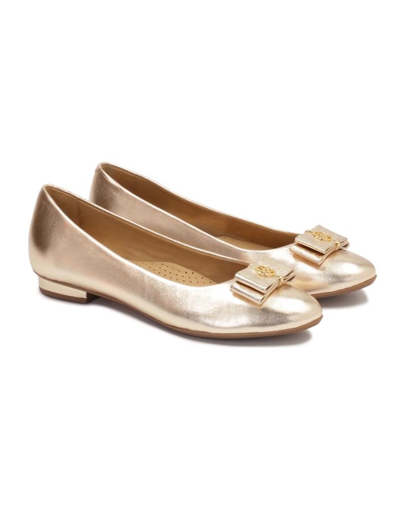 Kazar-Goldene-Ballerinas-für-Damen-gold
