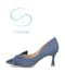 Silvia Schneider Textil Pumps blau