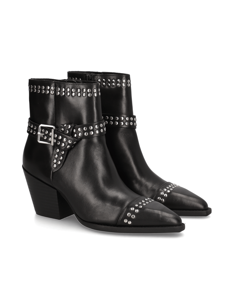 Kate-Gray-Glattleder-Stiefelette-schwarz
