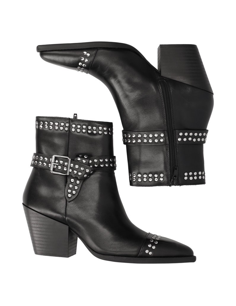 Kate-Gray-Glattleder-Stiefelette-schwarz