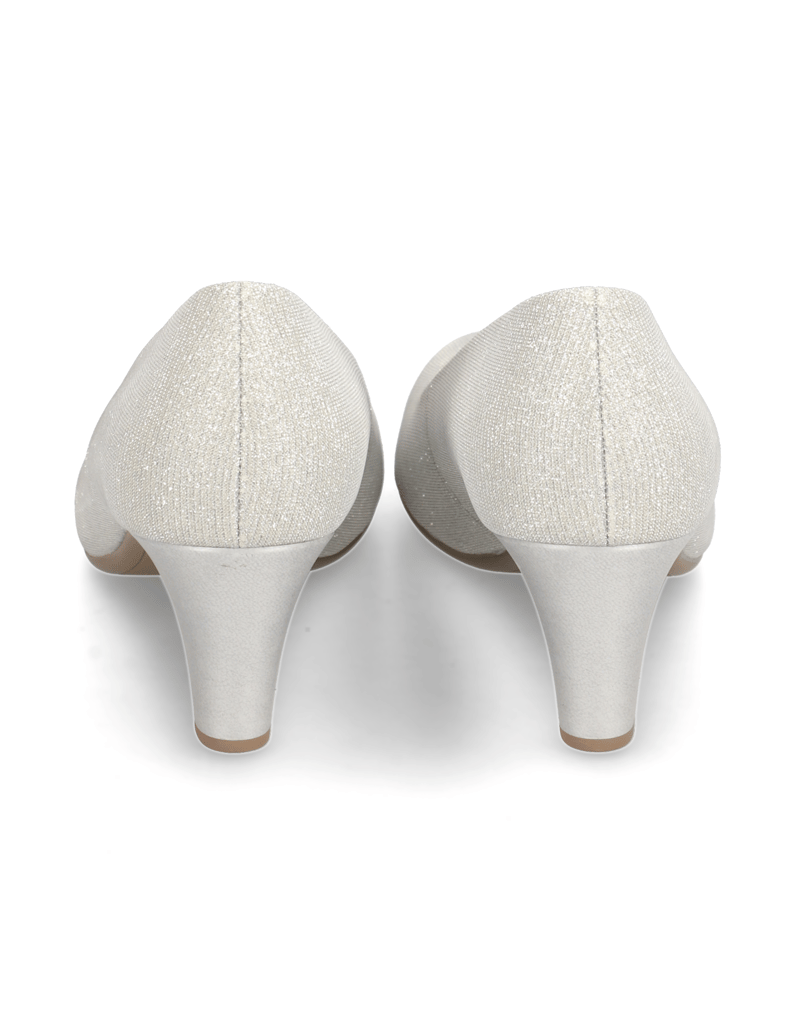 Gabor-Textil-Pumps-silber