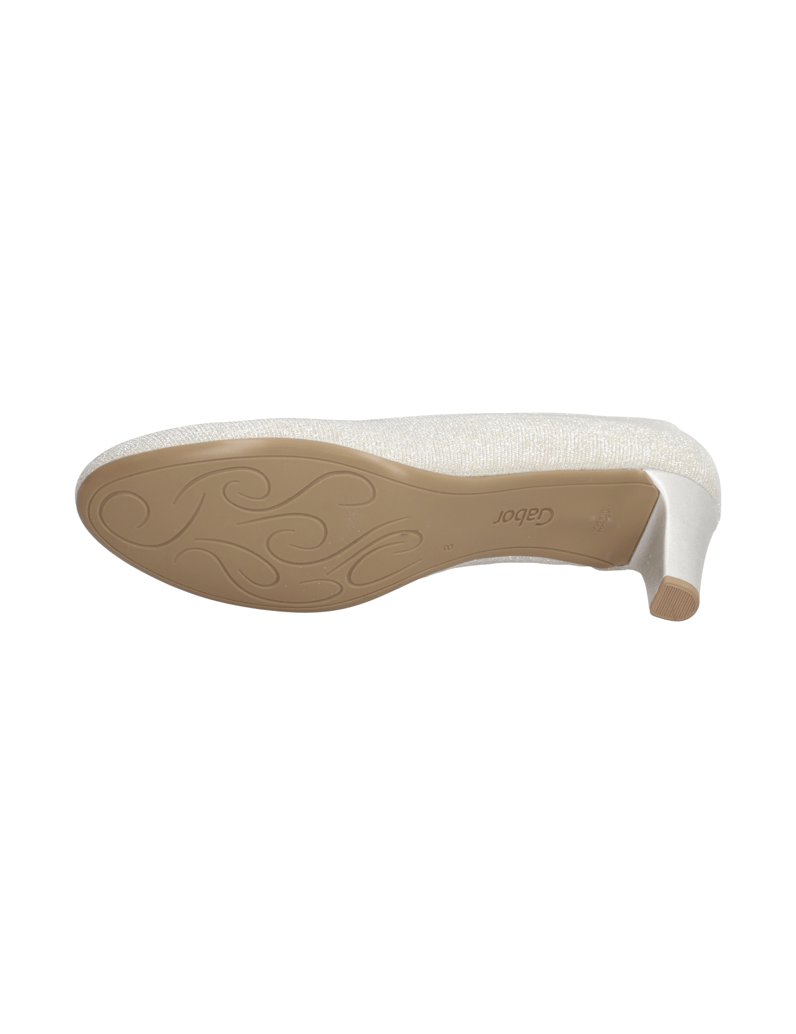 Gabor-Textil-Pumps-silber