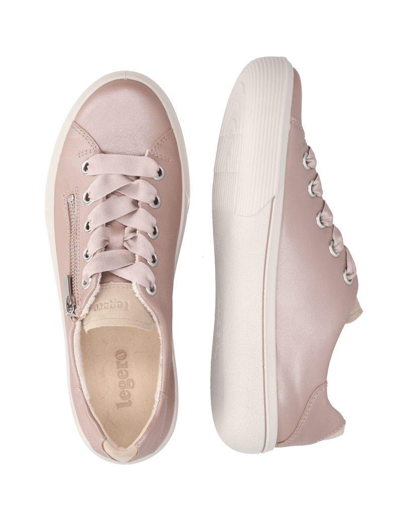 Legero-Glattleder-Sneaker-weiss