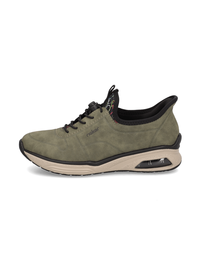 Rieker-Textil-Sneaker-oliv