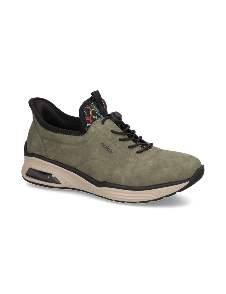 Rieker-Textil-Sneaker-oliv