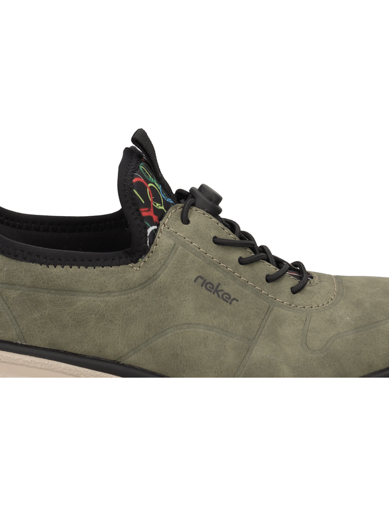 Rieker-Textil-Sneaker-oliv