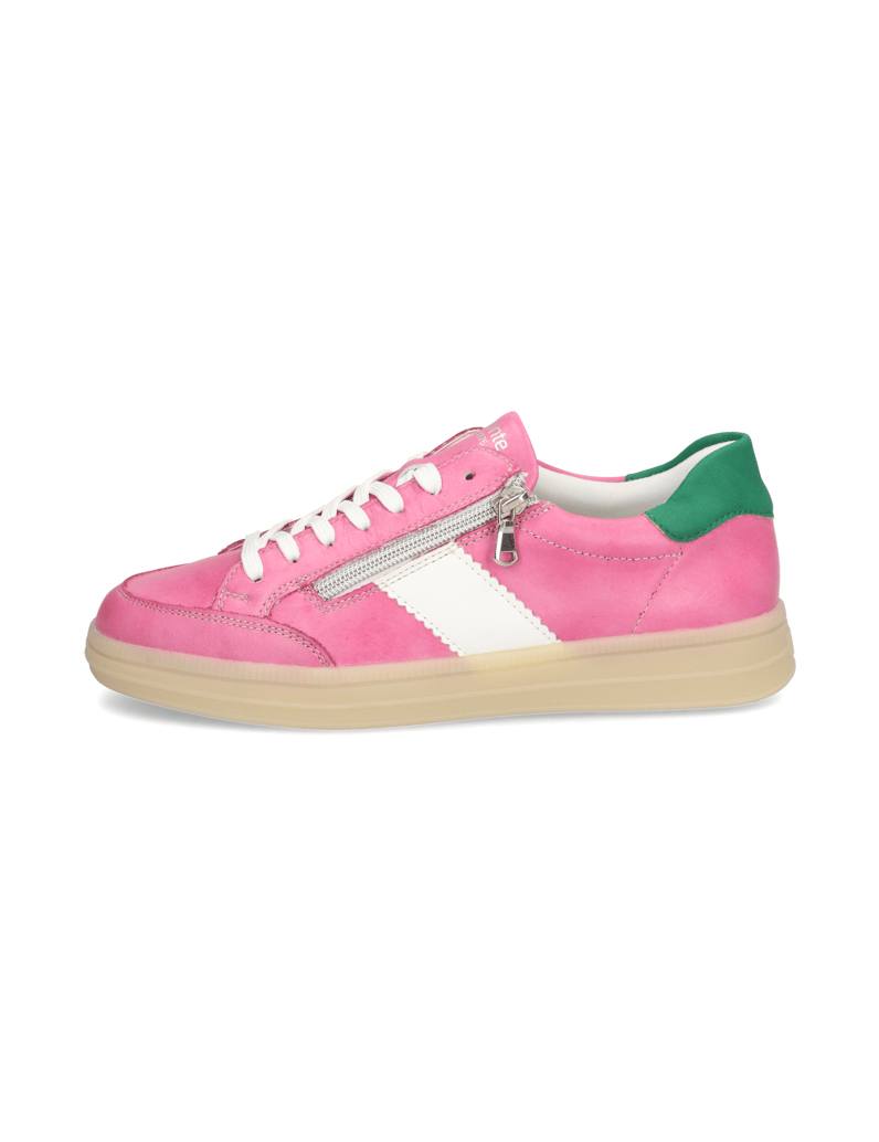 Remonte-Glattleder-Sneaker-pink