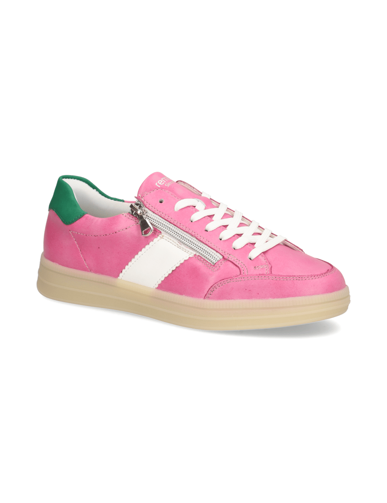 Remonte-Glattleder-Sneaker-pink