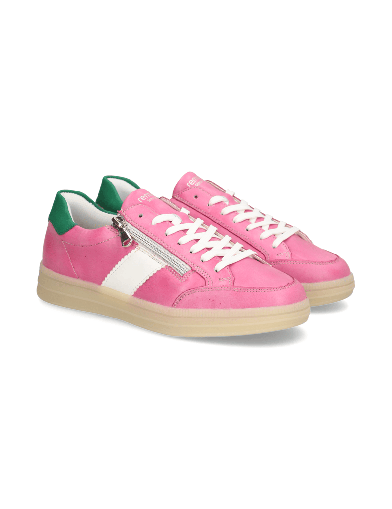 Remonte-Glattleder-Sneaker-pink