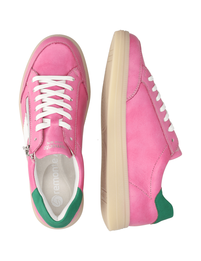 Remonte-Glattleder-Sneaker-pink