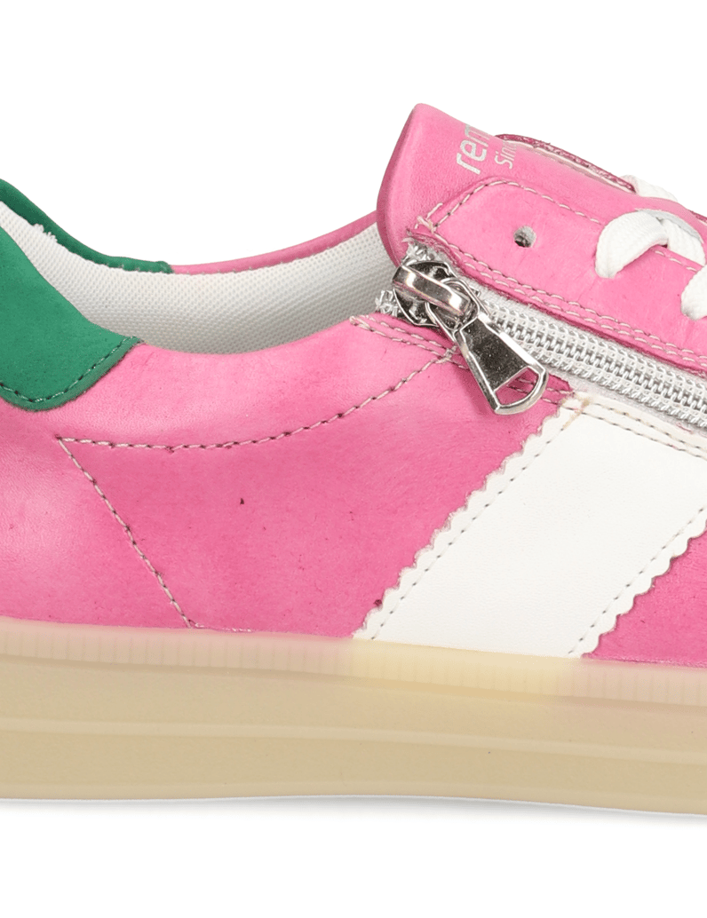 Remonte-Glattleder-Sneaker-pink
