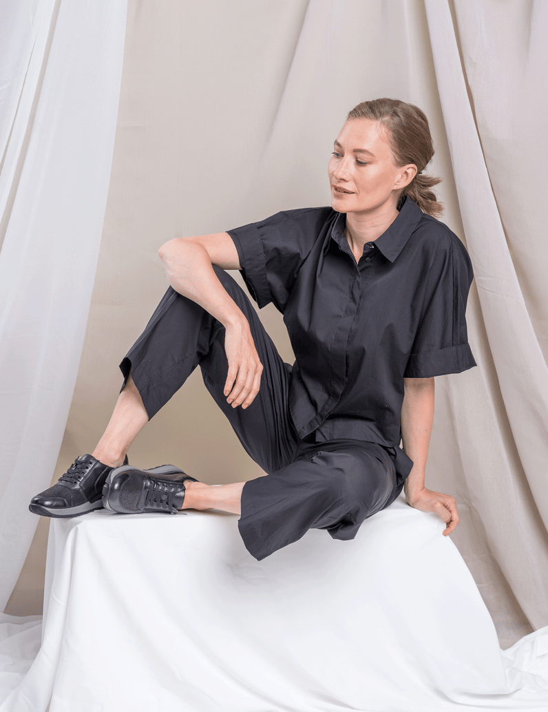 DELKA-Sneaker-schwarz