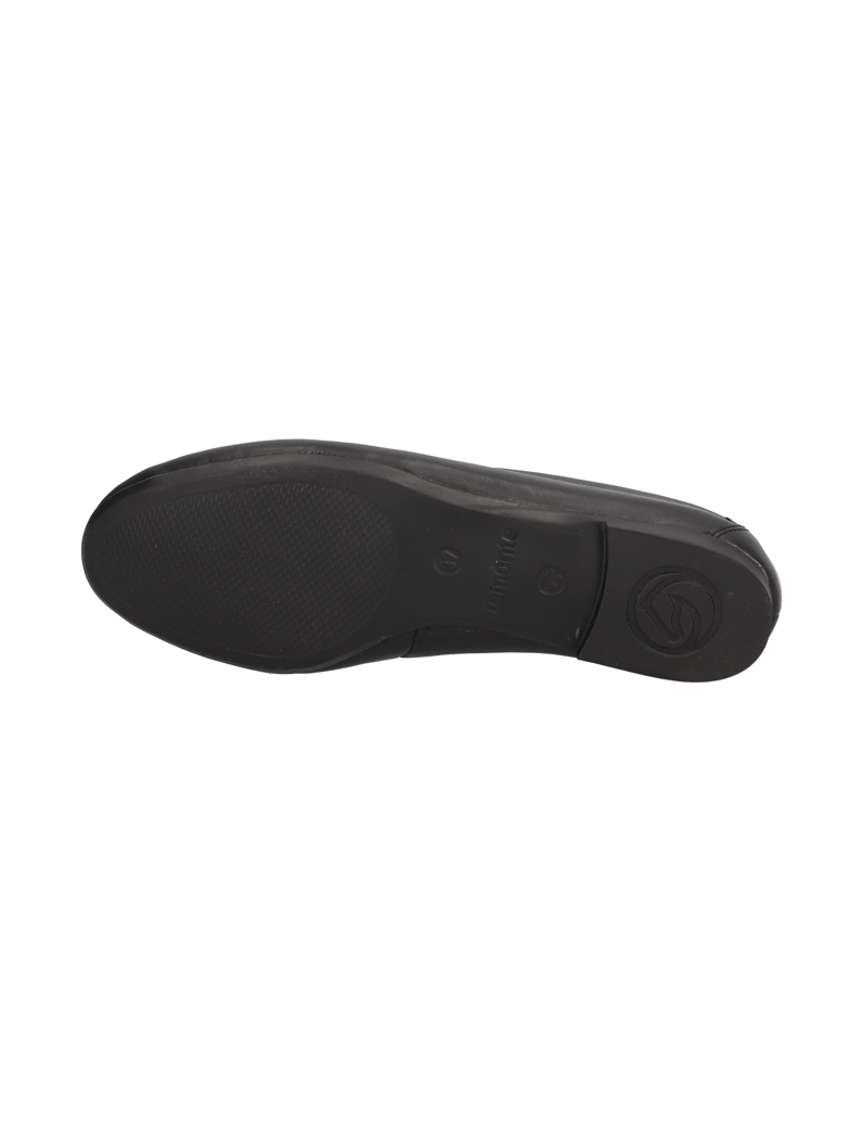 Remonte-Glattleder-Slipper-schwarz