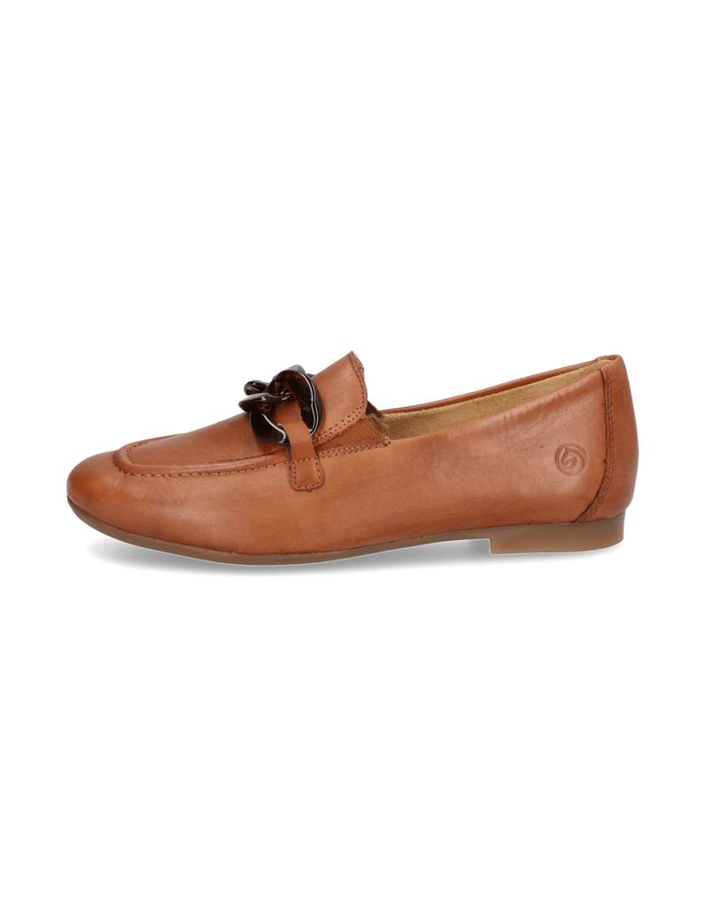 Remonte-Glattleder-Slipper-schwarz