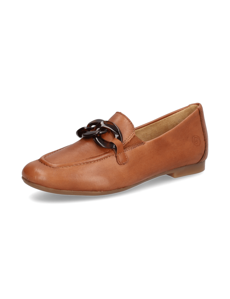 Remonte-Glattleder-Slipper-schwarz