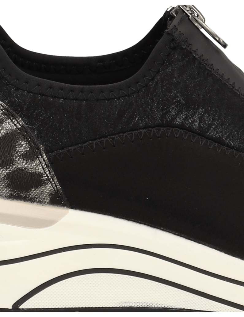 Remonte-Textil-Slipper-sportiv-schwarz