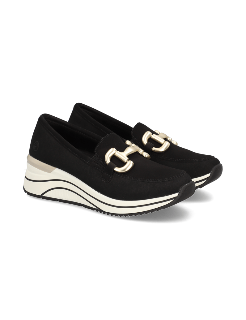 Remonte-Slipper-schwarz