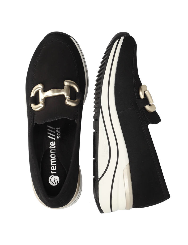 Remonte-Slipper-schwarz