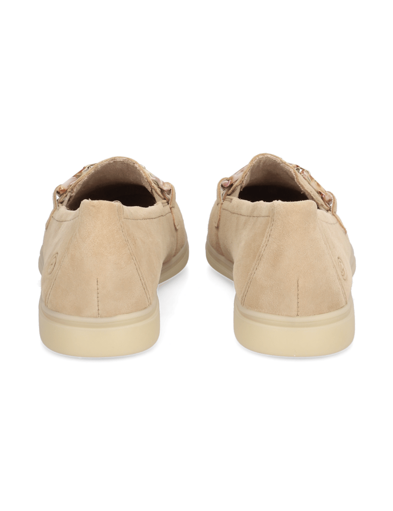 Remonte-Veloursleder-Slipper-beige