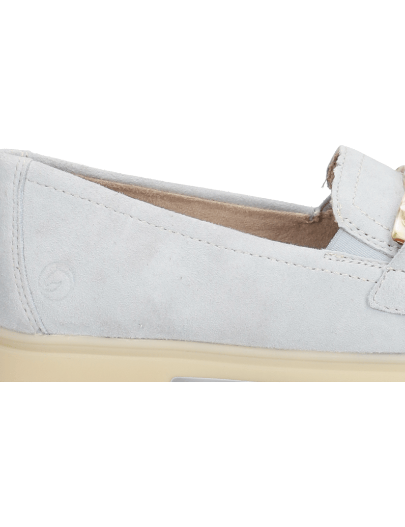 Remonte-Veloursleder-Slipper-beige