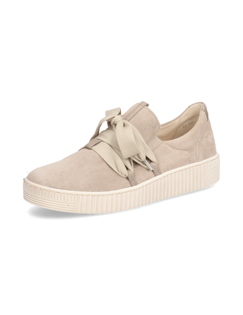 Gabor-Veloursleder-Sneaker-weiss