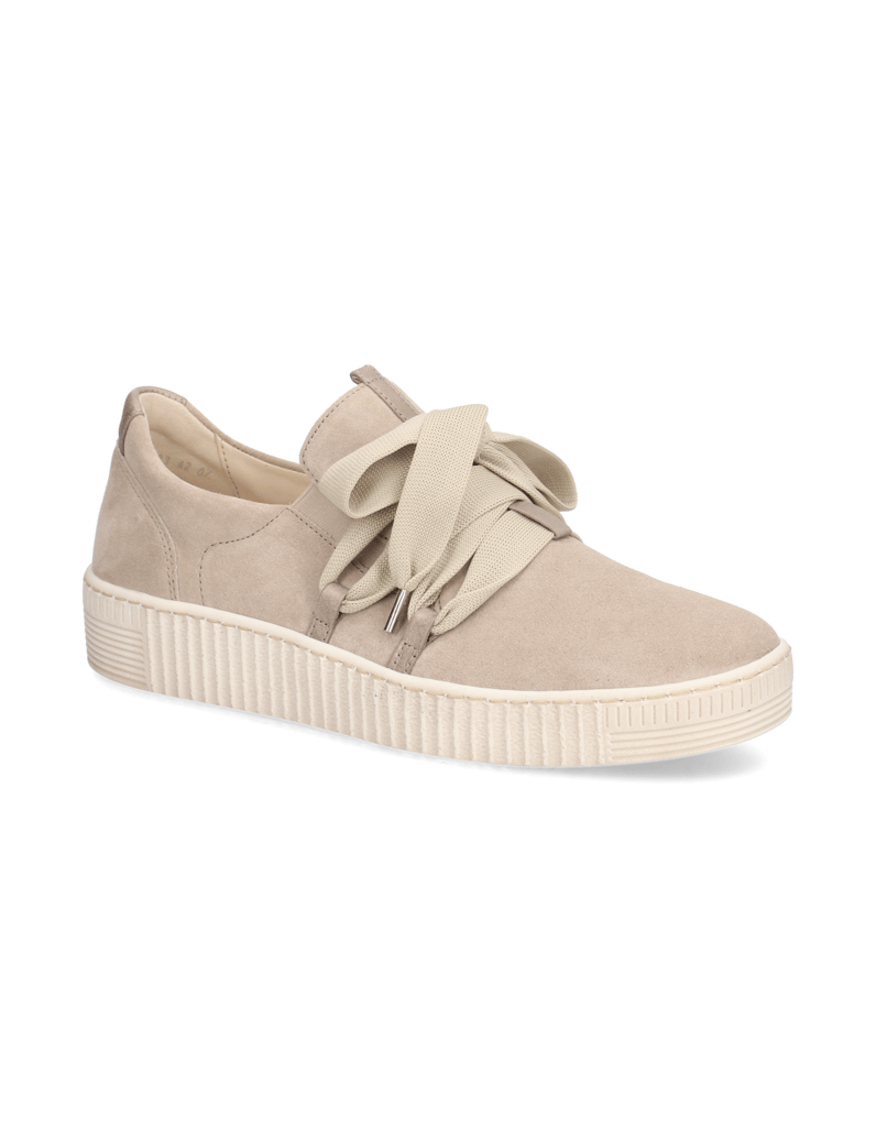 Gabor-Veloursleder-Sneaker-weiss