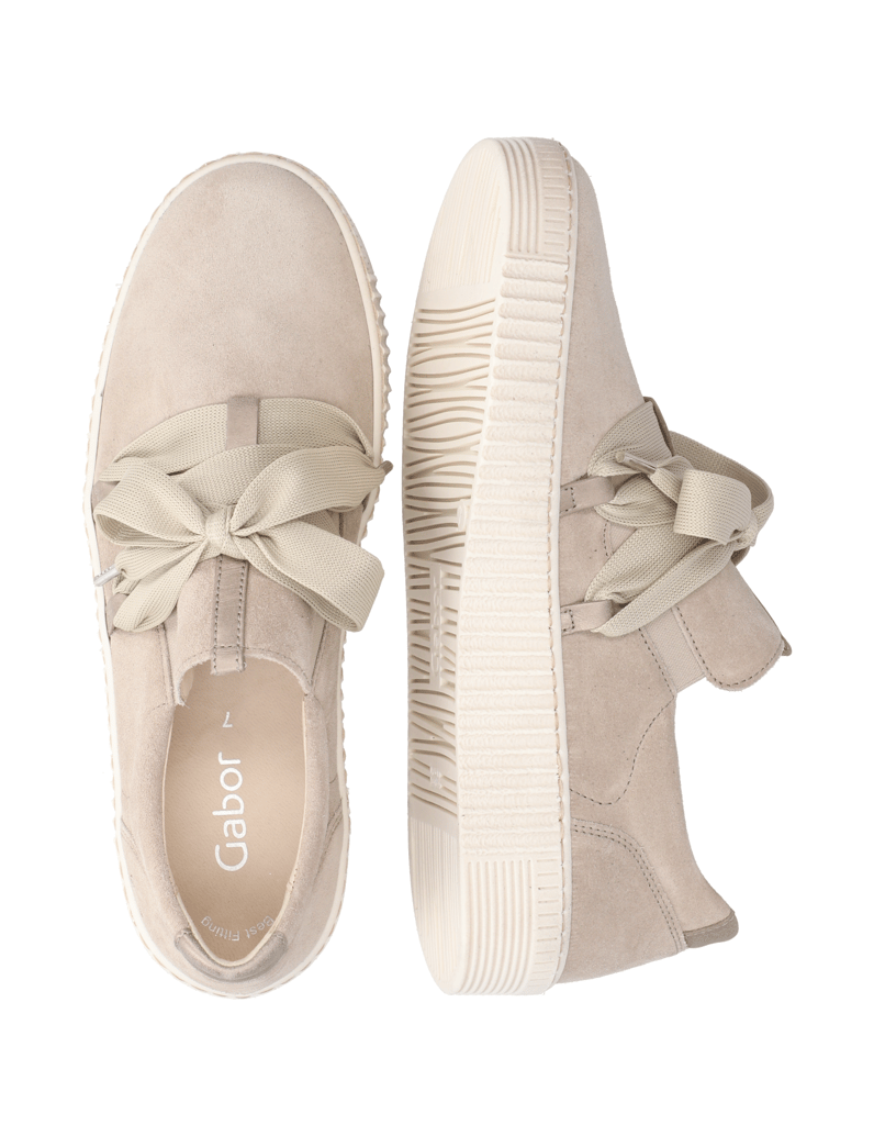 Gabor-Veloursleder-Sneaker-weiss